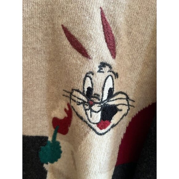 Iceberg Sweater Vintage 1996 Wool Mens ‘Bugs bunny’ Sz. XXL Knitwear - Picture 7 of 12